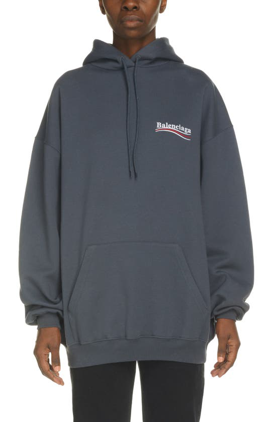 Balenciaga Campaign logo hoodie - Grey