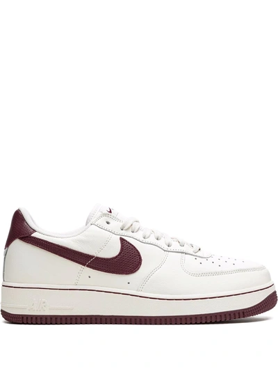 Nike Air Force 1 '07 Craft "dark Beetroot" Sneakers In White