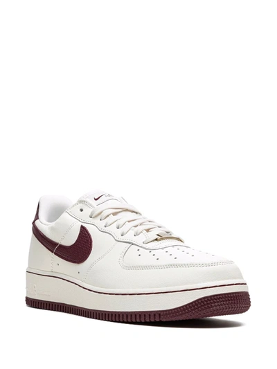 Nike Air Force 1 '07 Craft "dark Beetroot" Sneakers In White