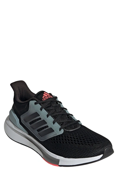 Shop Adidas Originals Eq21 Running Shoe In Core Black/carbon/magic Grey