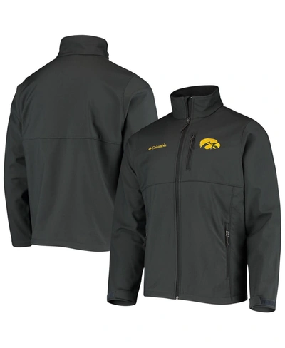 Shop Columbia Men's  Charcoal Iowa Hawkeyes Collegiate Ascender Full-zip Softshell Jacket
