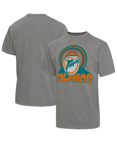 Shop Junk Food Men's  Graphite Miami Dolphins Wonderland Infinity Vibe T-shirt