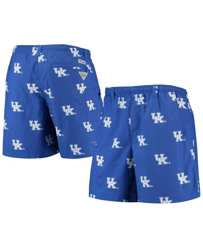Columbia Men's Royal Kentucky Wildcats Backcast Ii 8" Omni-shade Hybrid Shorts In Royal