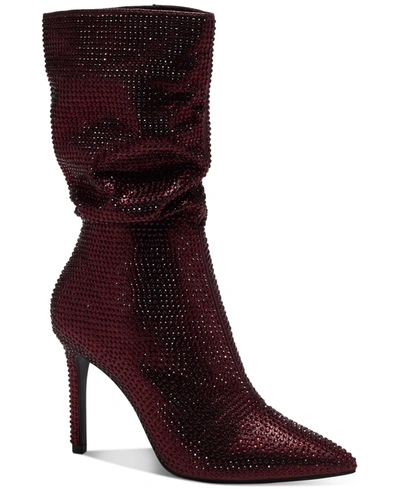 Shop Thalia Sodi Women's Raquell Slouch Dress Boots Women's Shoes In Wine