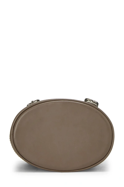 Pre-owned Louis Vuitton Brown Monogram Satin Micro Mini Bucket Bag