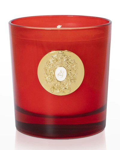 Shop Tiziana Terenzi 8.81 Oz. Tempel Red Glass Candle