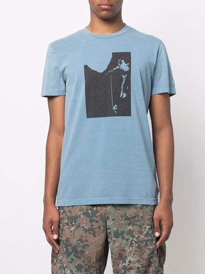 Diesel Photograph-print Cotton T-shirt In Blue