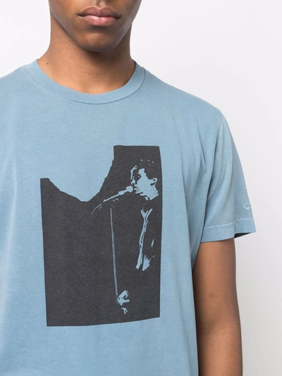 Diesel Photograph-print Cotton T-shirt In Blue