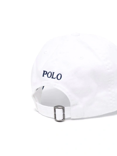 Shop Ralph Lauren Arel Logo-embroidered Cotton Cap In White