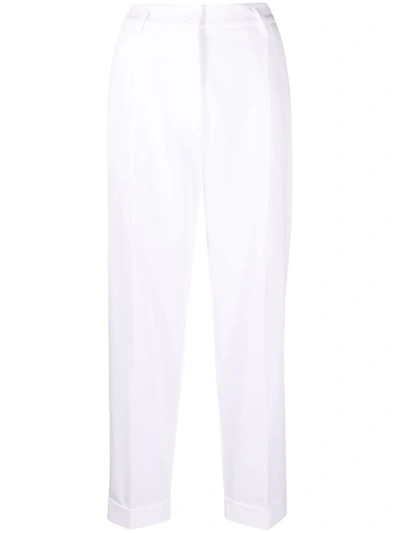 Shop P.a.r.o.s.h High-waisted Tailored Trousers In White