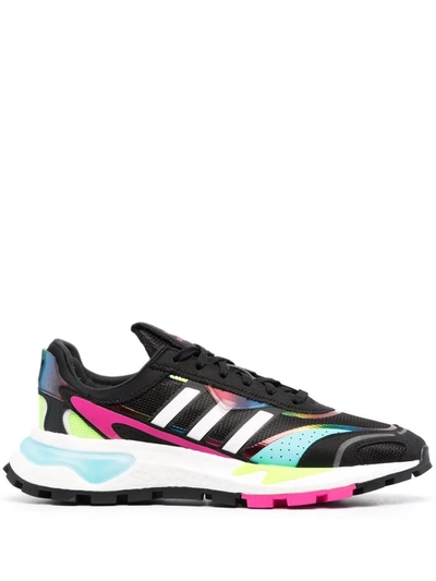 Adidas Originals Retropy P9 Marathon Sneakers In Black White / Multicolor | ModeSens