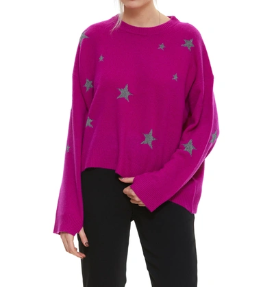 Shop Zadig & Voltaire Markus Star Intarsia Sweater In Pink