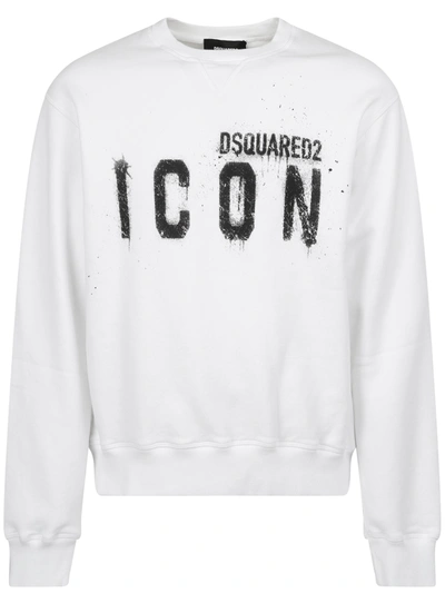 Shop Dsquared2 Cotton Sweatshirt In White