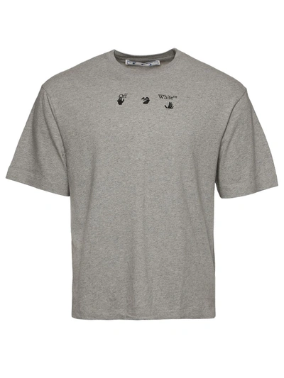 Shop Off-white Oversize Negative Mark Short Sleeve Skate Tee Grey