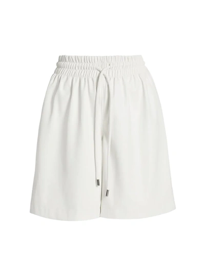 Shop Proenza Schouler White Label White Label Faux Leather Shorts In Off White