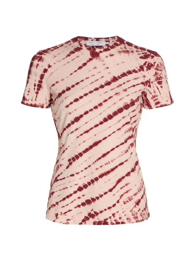 Shop Proenza Schouler White Label White Label Tie-dye T-shirt In Pink Wine