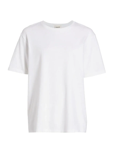 Shop Khaite Women's Mae Short-sleeve T-shirt In White
