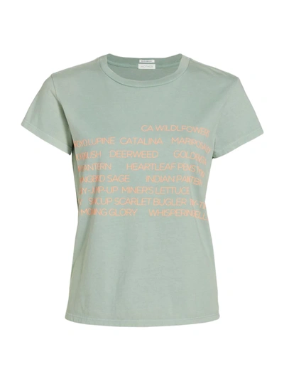 Shop Mother The Boxy Goodie T-shirt In Plant Whisperer