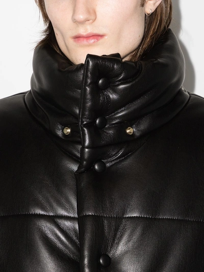 Shop Nanushka Hooded Padded Jacket In Black