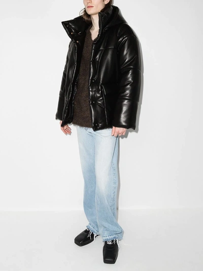 Nanushka Hooded Padded Jacket In Black