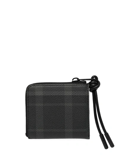 Shop Mulberry Checked Zipped Wallet In Black