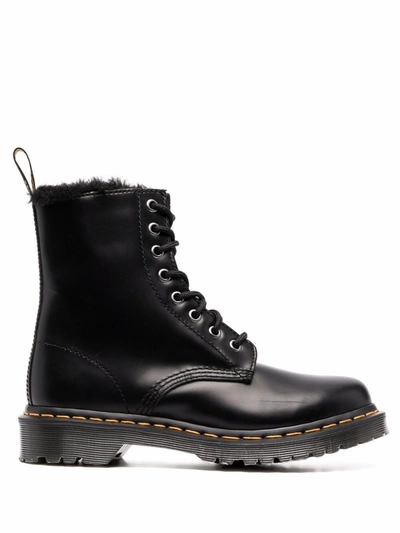 Shop Dr. Martens' 1460 Serena Atlas Lace-up Boots In Grey
