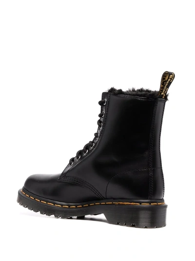 Dr. Martens' 1460 Serena Atlas Lace-up Boots In Grey