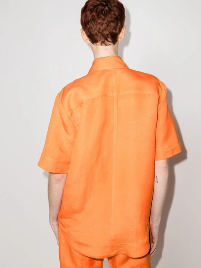 Shop Aje Cantina Short-sleeved Shirt In Orange