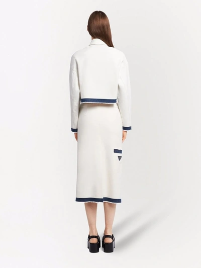 三角形贴花牛仔夹克