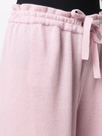 Shop Jil Sander Knitted Cashmere Trousers In Pink