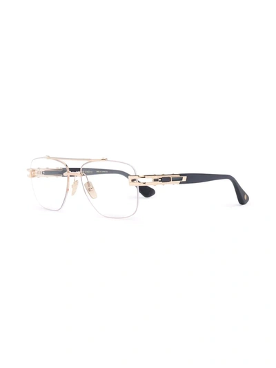 Shop Dita Eyewear Grand-evo Double-bridge Glasses In Pink