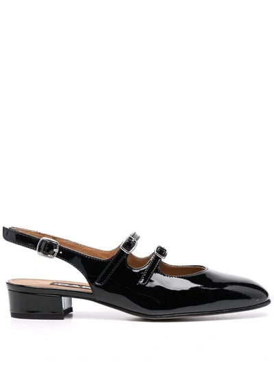 Shop Carel Peche Patent-leather Slingback Pumps In Black