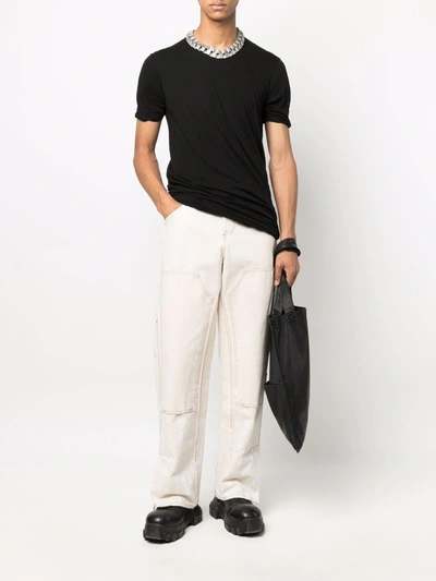 Shop Rick Owens Round-neck Short-sleeve T-shirt In Black