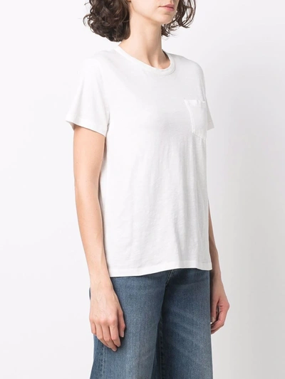 Shop Closed Round-neck Cotton T-shirt In White