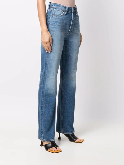 Shop Rag & Bone High-waist Straight-leg Jeans In Blue