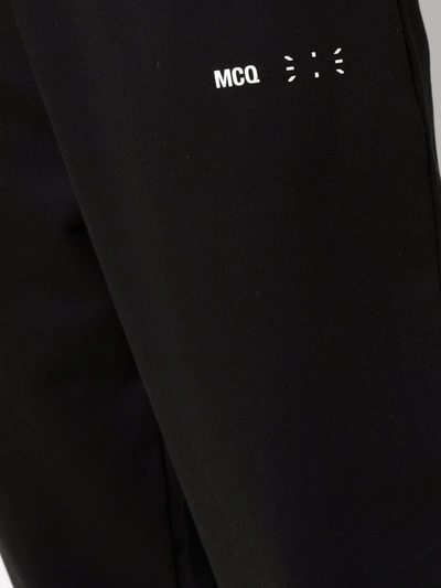 Shop Mcq By Alexander Mcqueen Logo-print Track Pants In Black