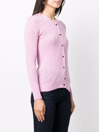 Ferragamo Womens Pink Wool Cardigan In Rosa