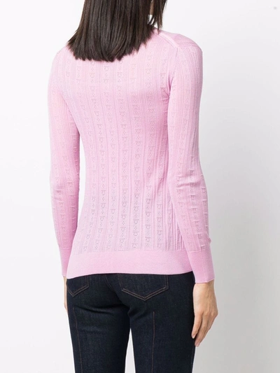 Ferragamo Womens Pink Wool Cardigan In Rosa