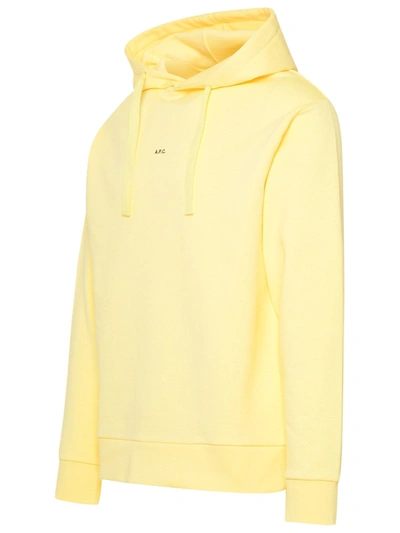 Shop Apc Yellow Cotton Larry Sweatshirt