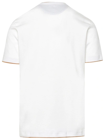 Shop Eleventy White Cotton T-shirt