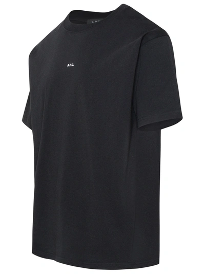 Shop Apc Black Cotton Kyle T-shirt