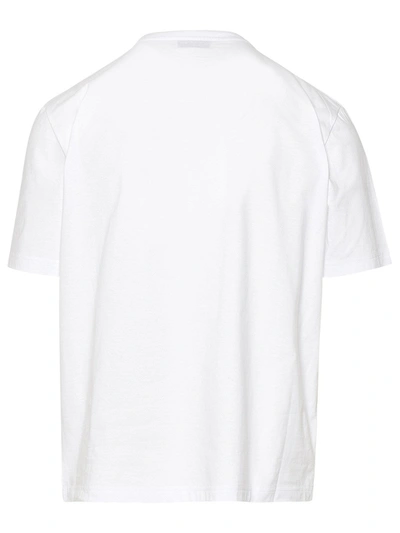 Shop Lanvin T-shirt Logo In Cotone Bianca In White