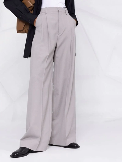 Shop Filippa K Darcey High-waisted Trousers In Brown