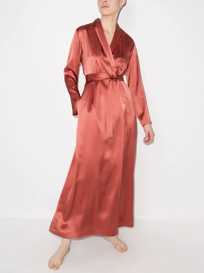 LA PERLA TIE-WAIST SILK DRESSING GOWN 