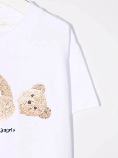 Shop Palm Angels Teddy-bear Print T-shirt In White