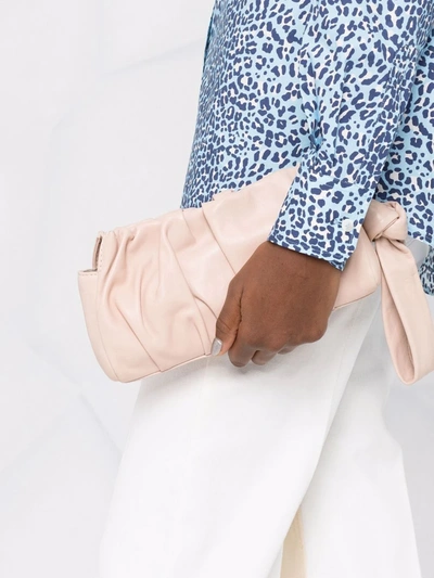 Officine Creative Knots Ruched Crossbody Bag In Pink