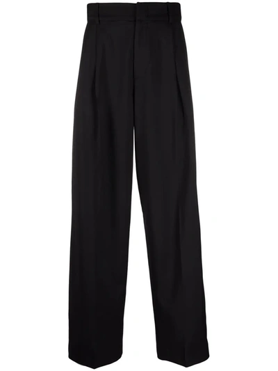 Shop A Better Mistake Hallucination Straight-leg Trousers In Black