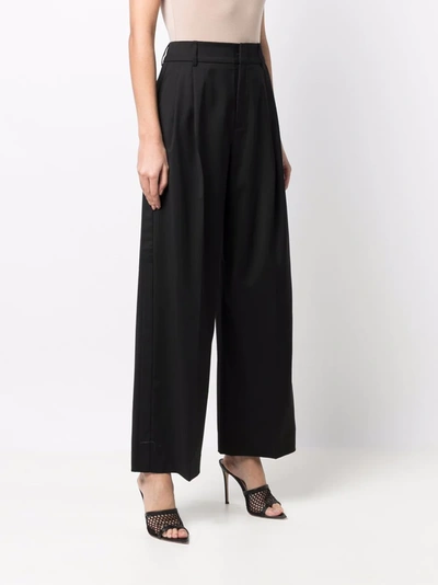 Shop A Better Mistake Hallucination Straight-leg Trousers In Black