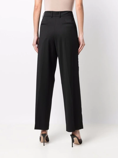 Shop A Better Mistake Hallucination Straight-leg Trousers In Black