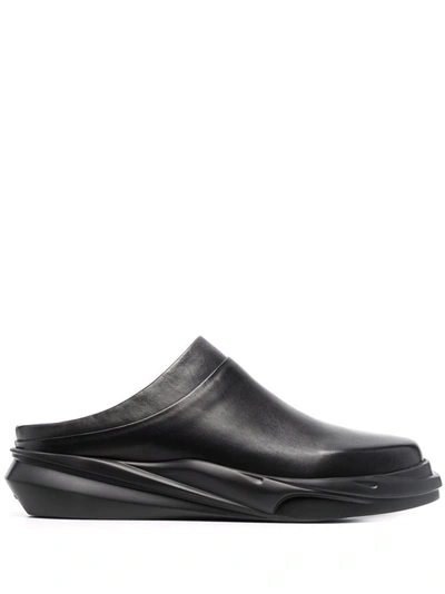 Shop Alyx Mono Leather Mules In Black